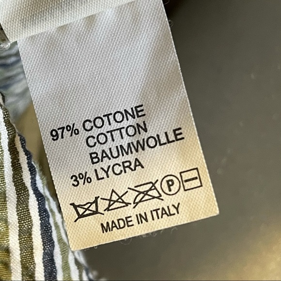 Rivamonti (Cucinelli) cotton blue and green striped seersucker blazer - Picture 9 of 9